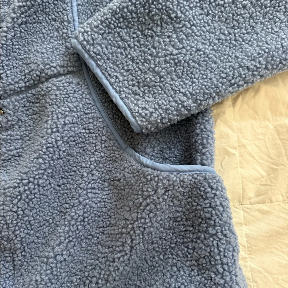 Avalanche Dusty Blue Sherpa Snap Jacket - Picture 4 of 4